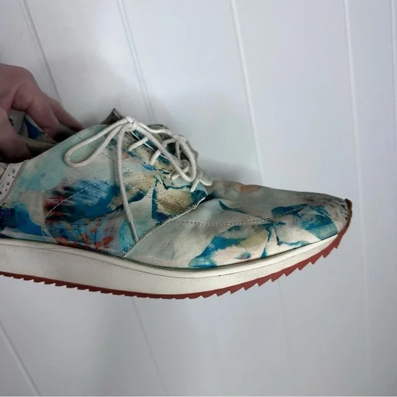 Swear London Watercolor Floral Brogue Casual Shoes - Picture 9 of 12